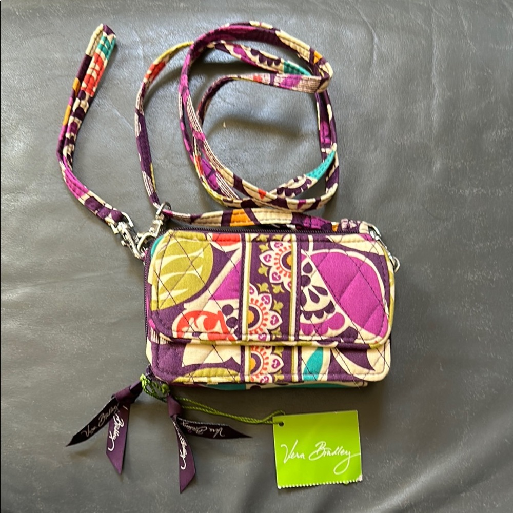 Vera Bradley Plum Crazy All in One Crossbody new with tags